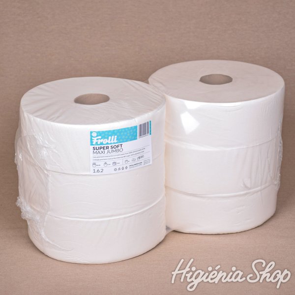 WC Papír Frolli Super Soft Maxi Jumbo XXL - 2 rétegű - 6 tekercs