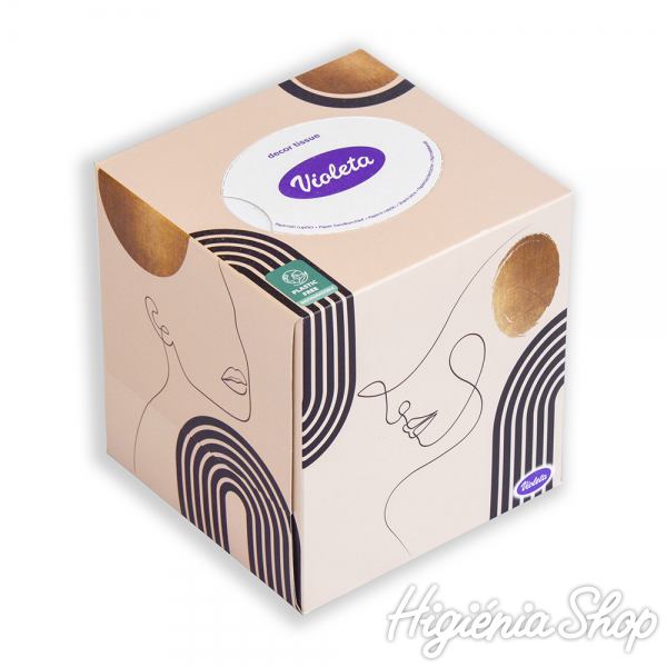 Double Care papírzsebkendő mintás dobozban - 60 db 