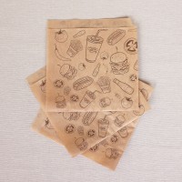 BontaBag Street Food mintás hamburger zacskó / hamburger tasak - 1000 db